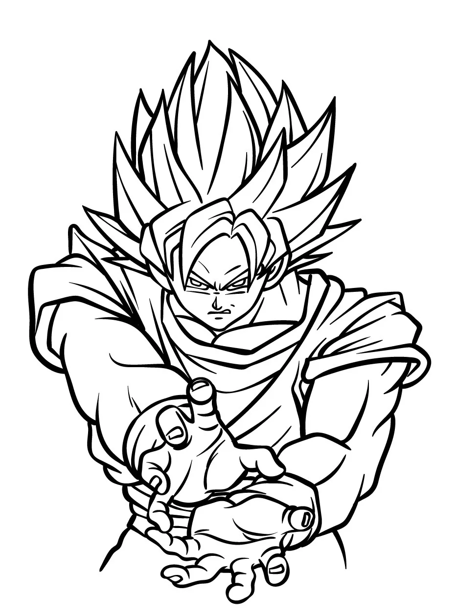 Goku Coloring page (25)