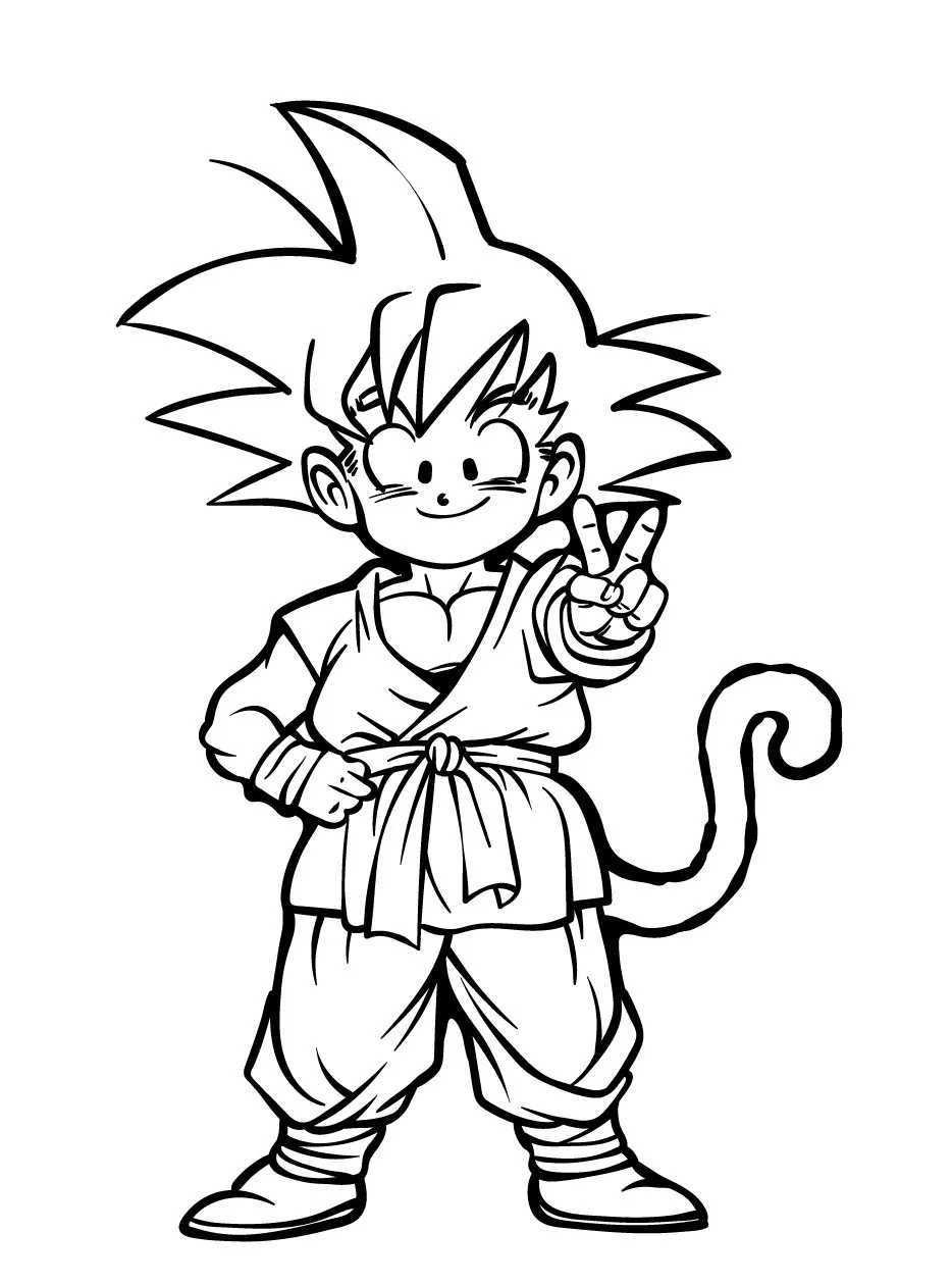 Goku Coloring page (26)