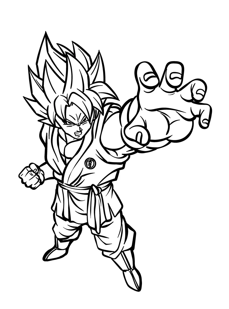 Goku Coloring page (27)