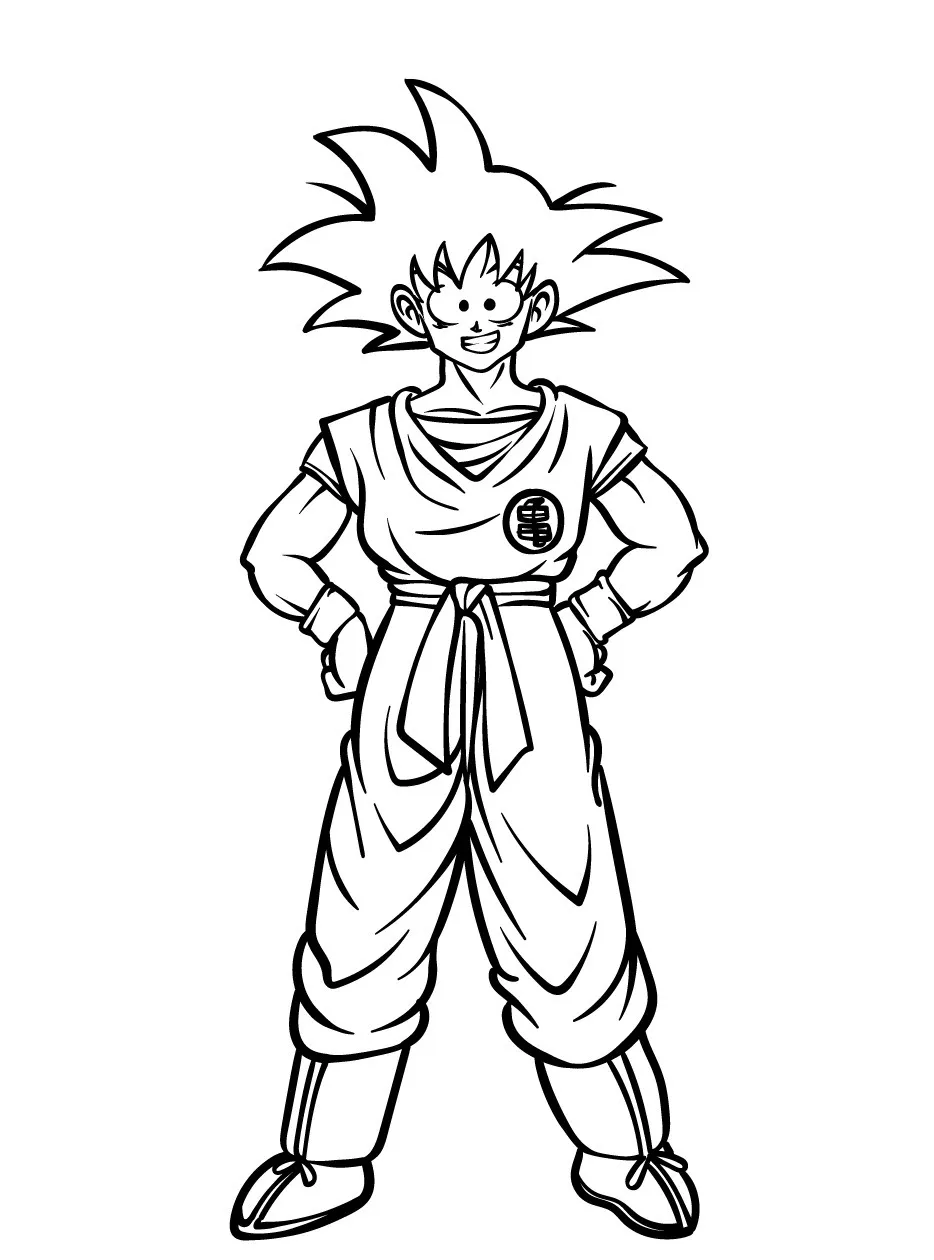 Goku Coloring page (28)