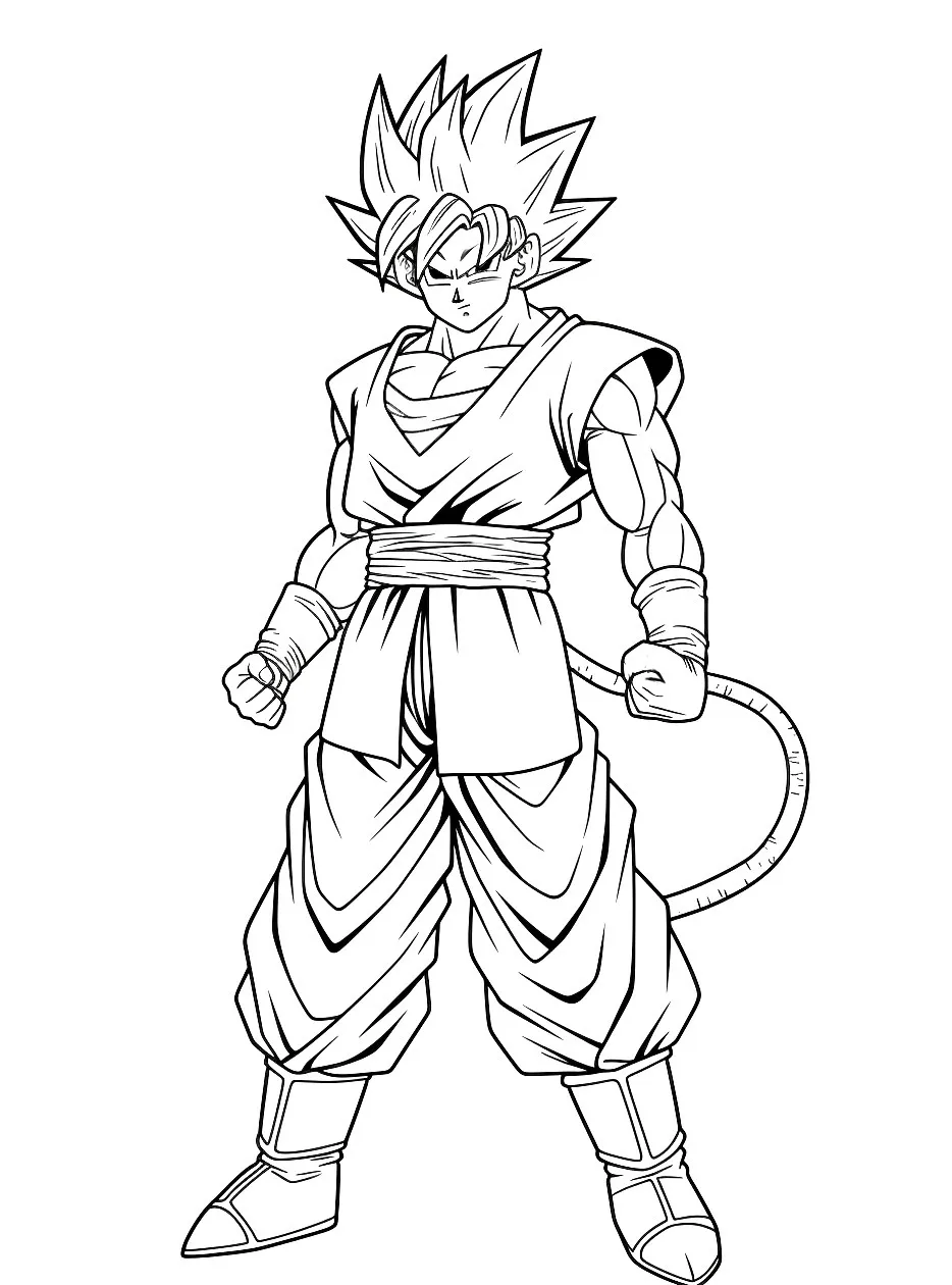 Goku Coloring page (30)