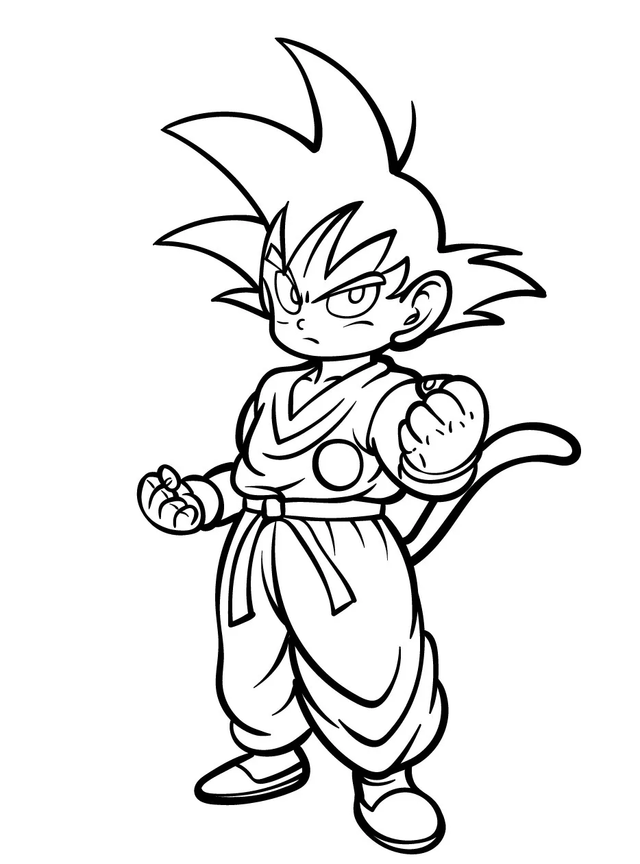 Goku Coloring page (31)