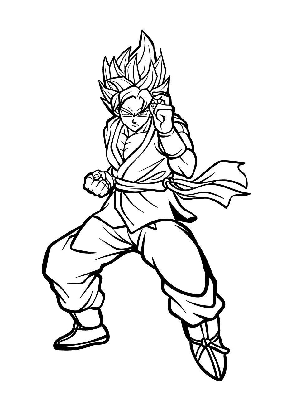 Goku Coloring page (32)