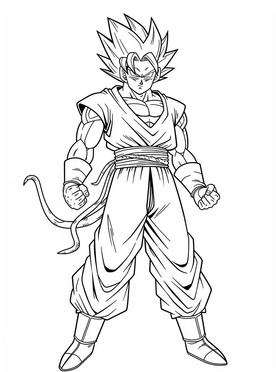 Goku Coloring page (33)