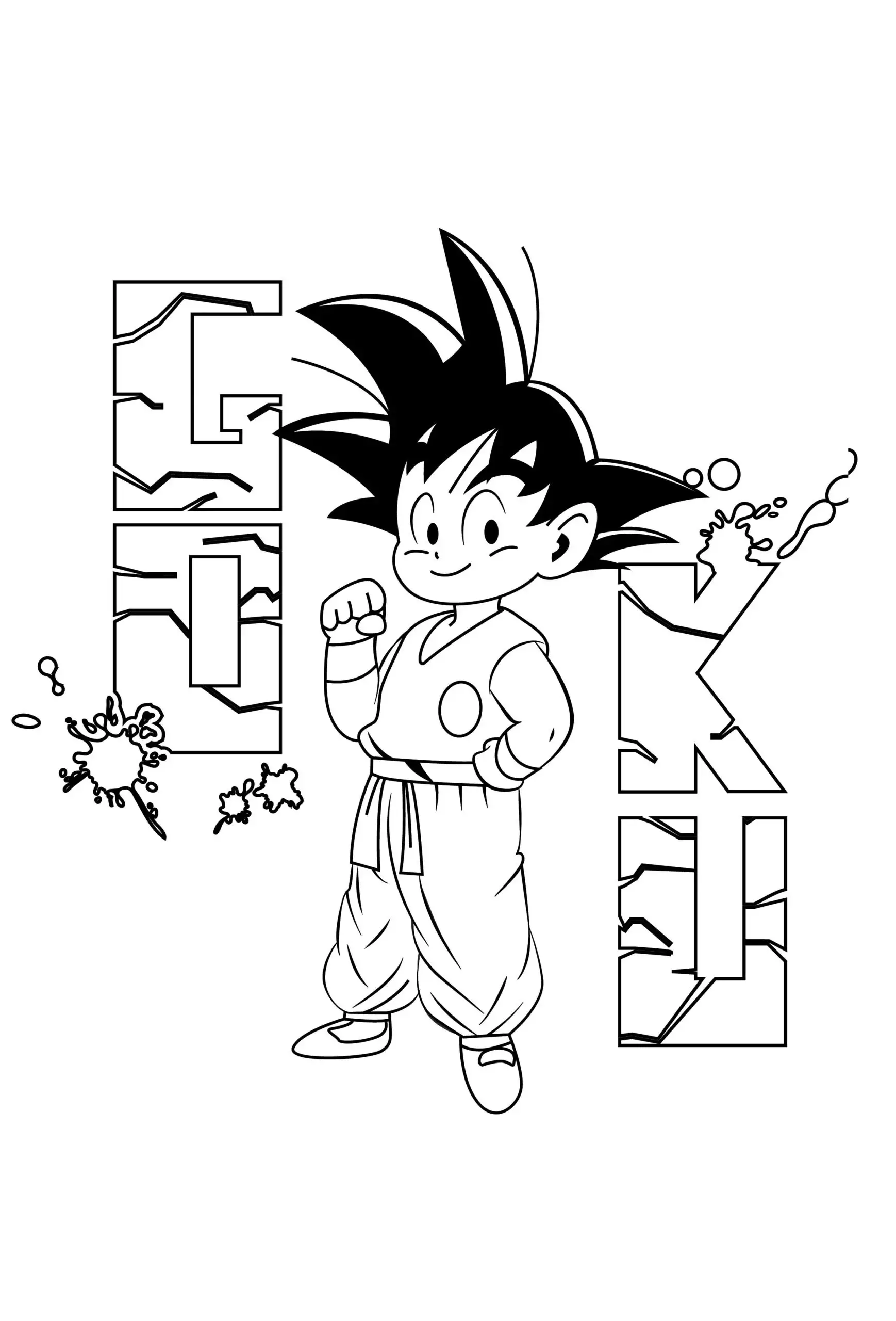 Goku Coloring page (37)