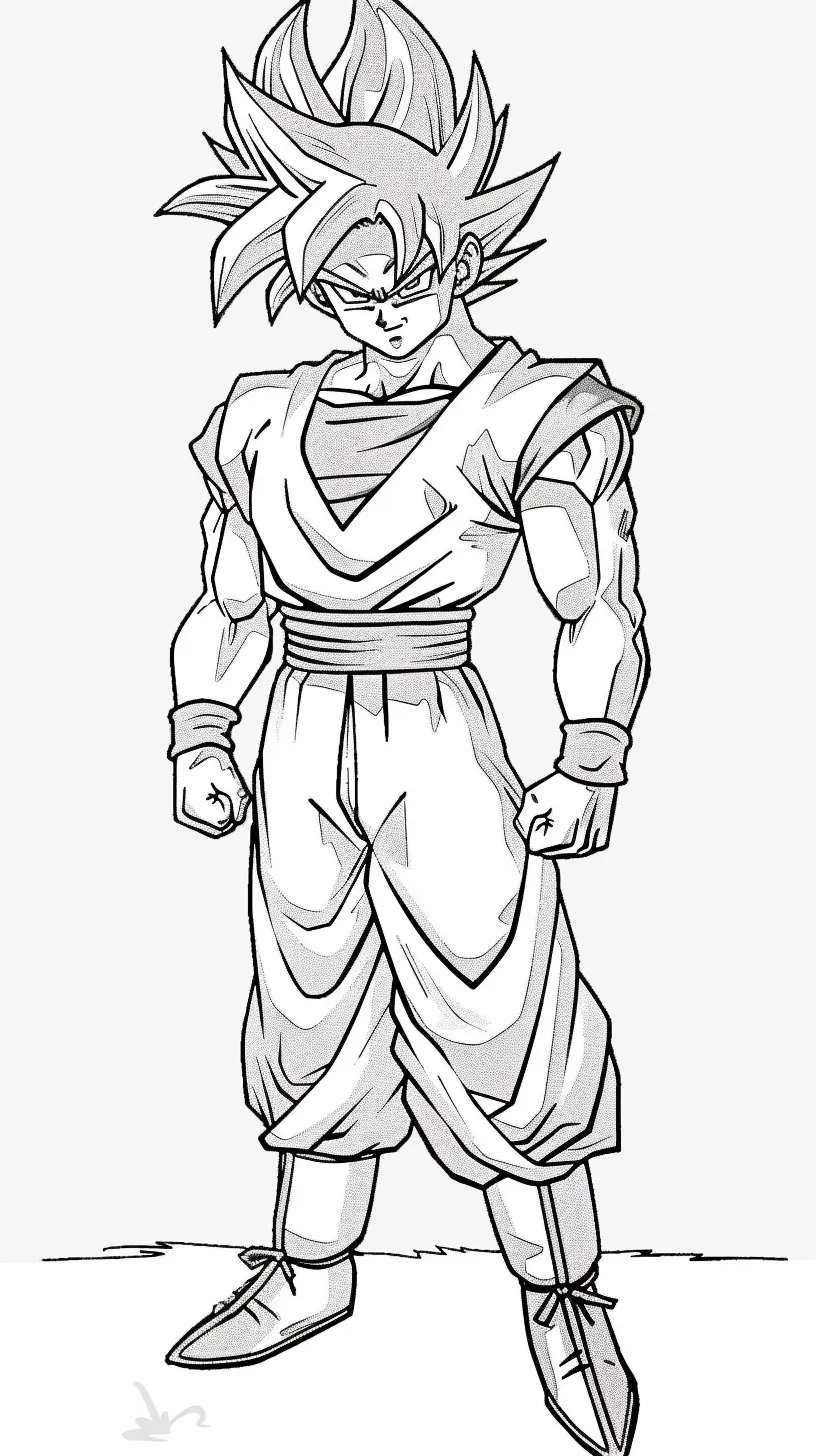 Goku Coloring page (6)