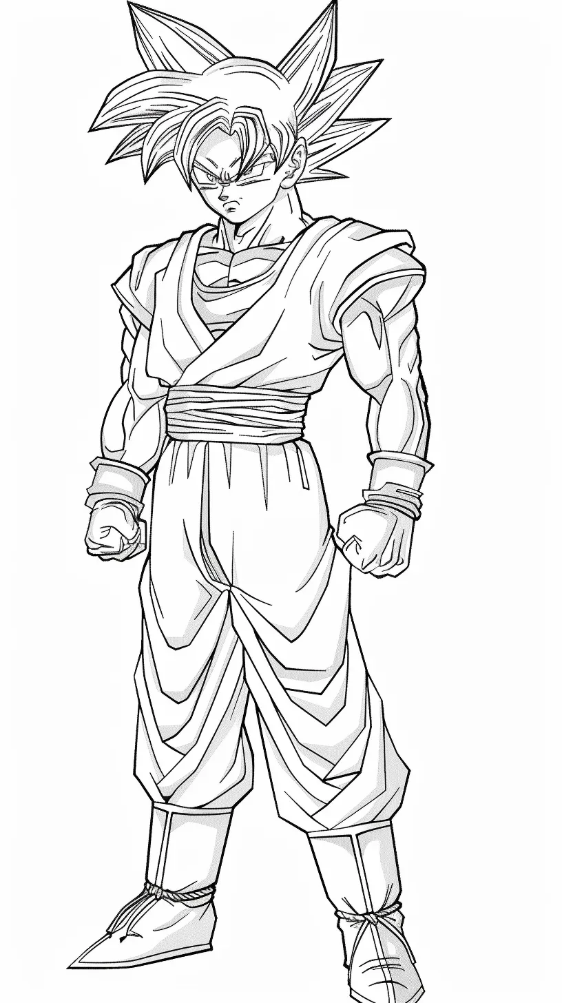 Goku Coloring page (7)