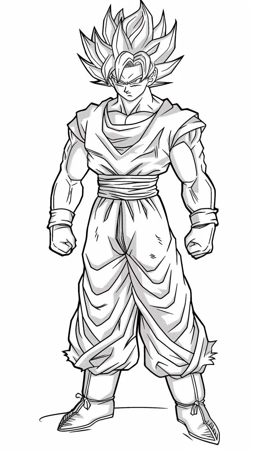 Goku Coloring page (8)