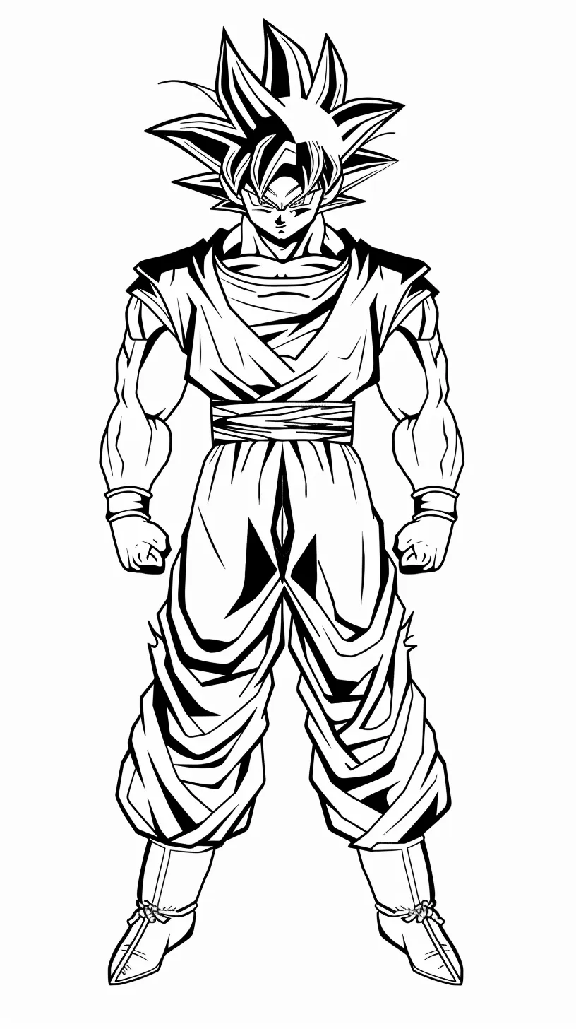 Goku Coloring page (9)