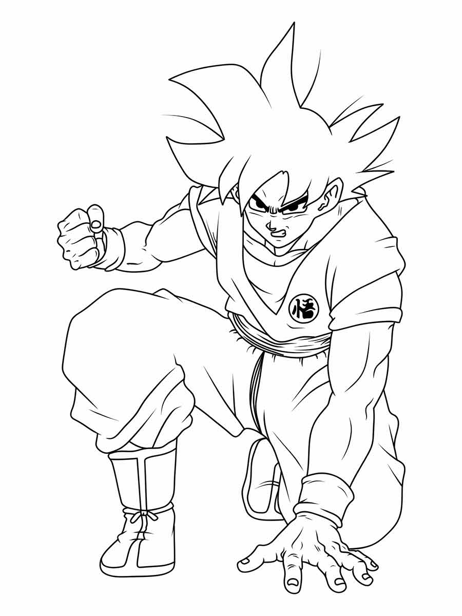 Goku coloring pages (1)