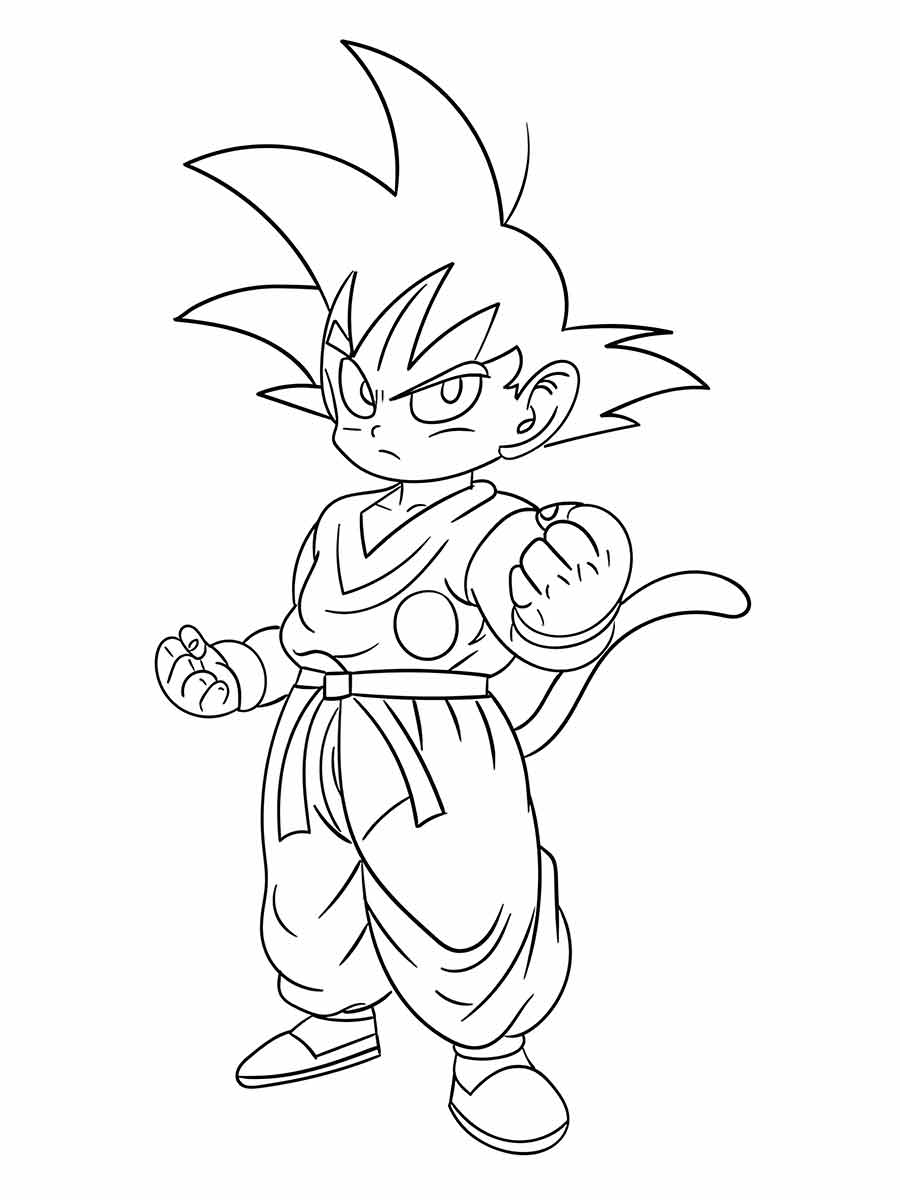 Goku coloring pages (15)