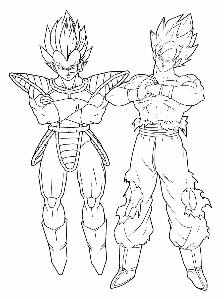 Goku coloring pages (16)