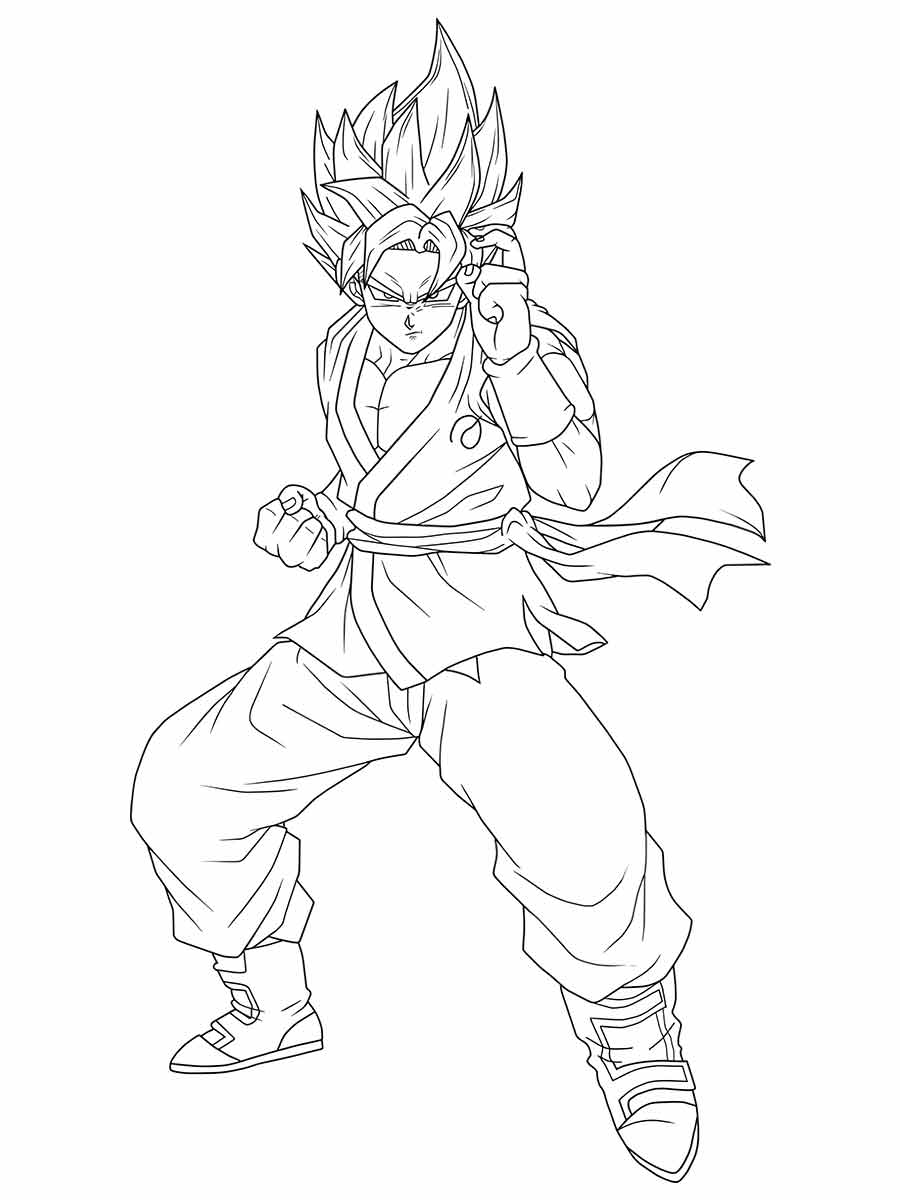 Goku coloring pages (20)