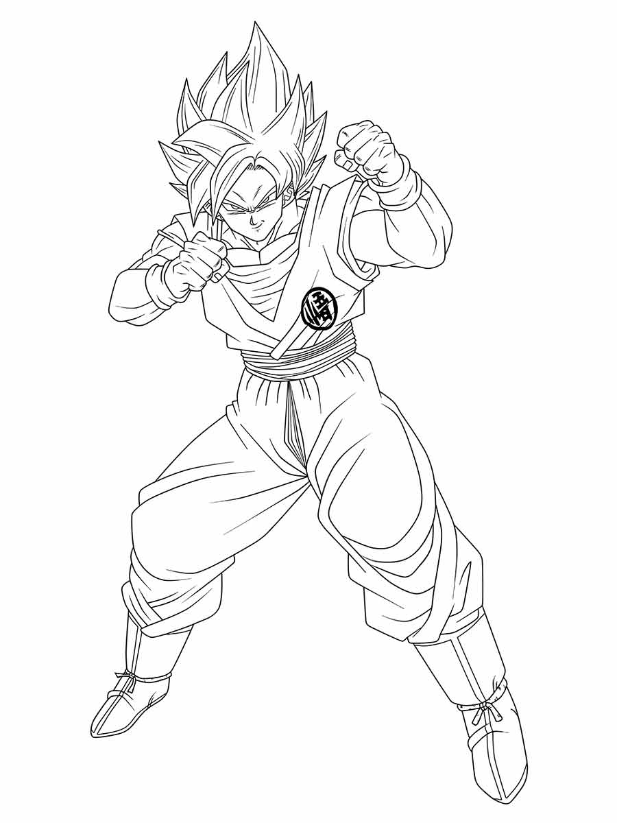 Goku coloring pages (22)