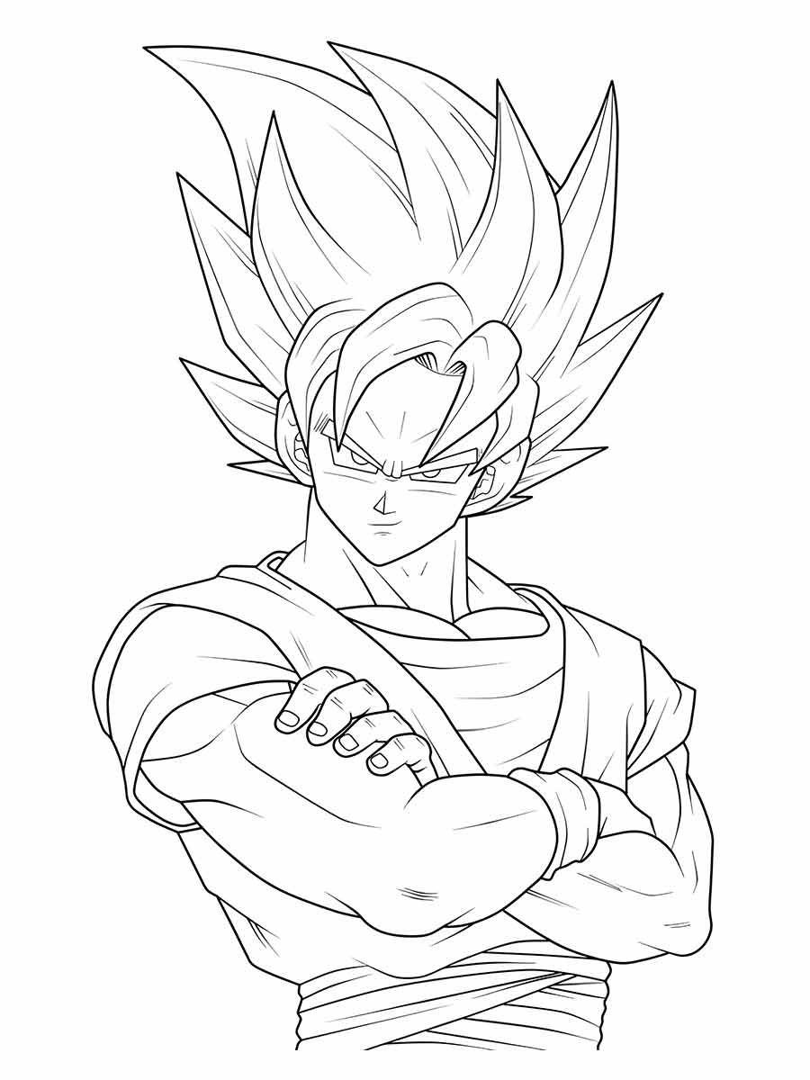 Goku coloring pages (23)