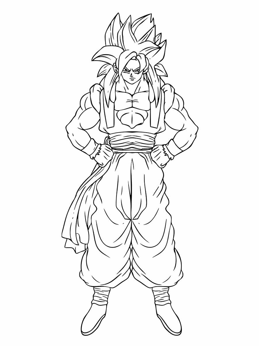 Goku coloring pages (25)