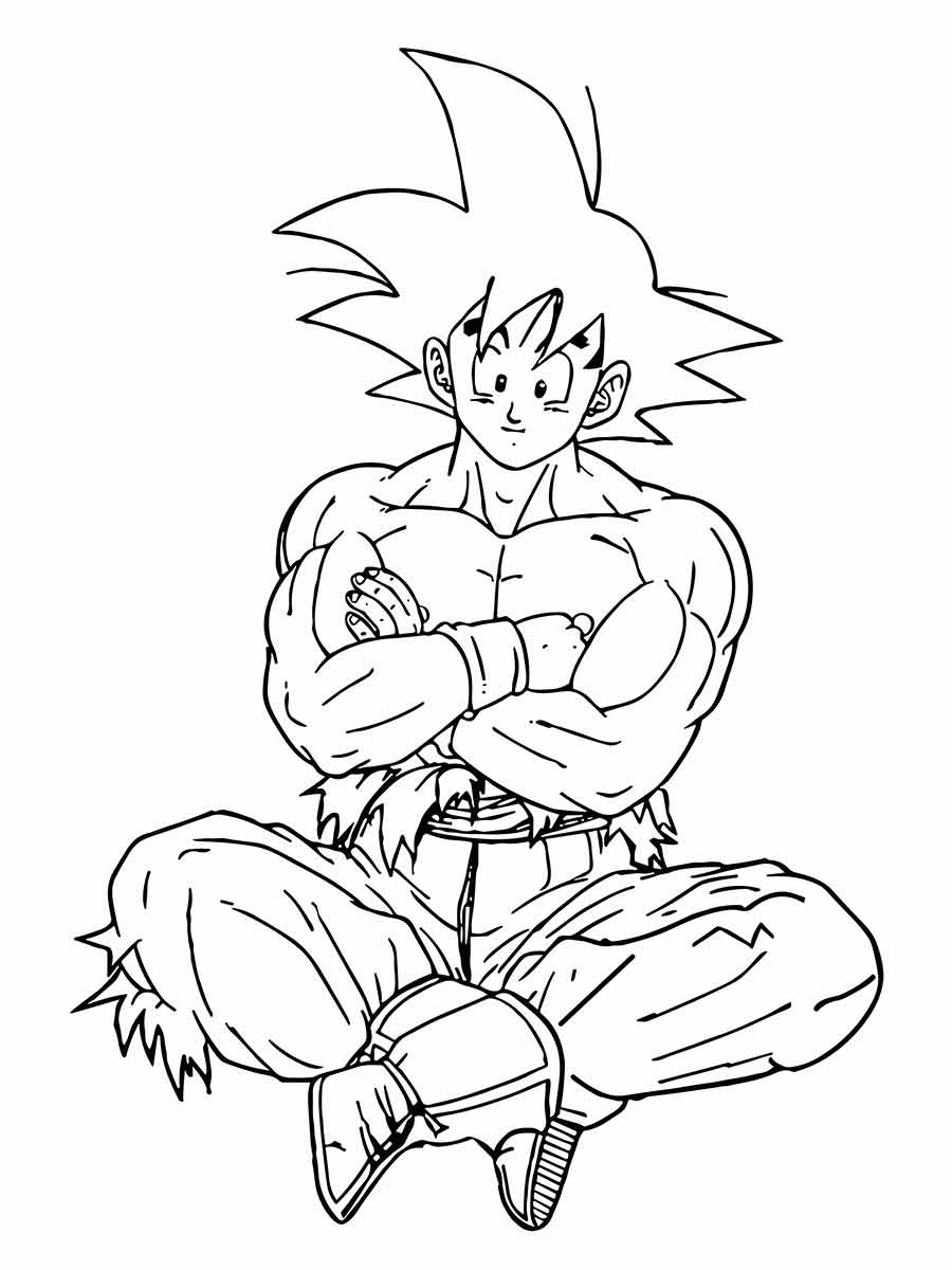 Goku coloring pages (3)