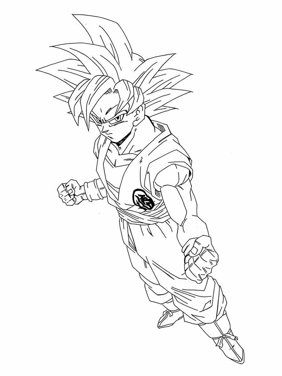 Goku coloring pages (35)