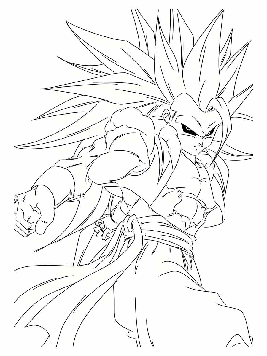 Goku coloring pages (37)