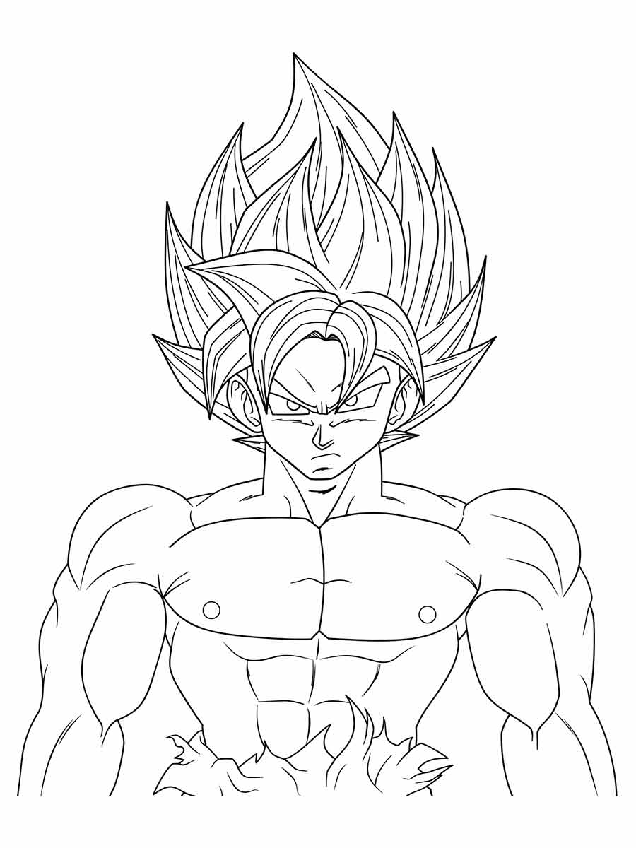 Goku coloring pages (38)