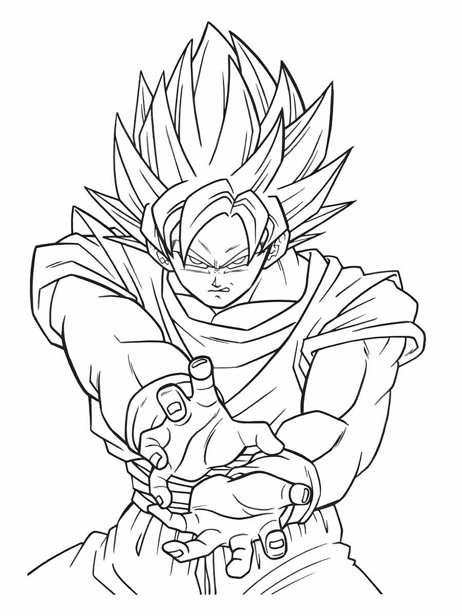 Goku coloring pages (39)