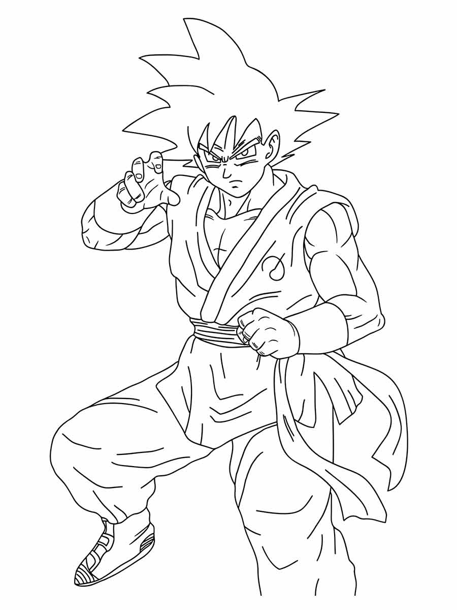 Goku coloring pages (4)