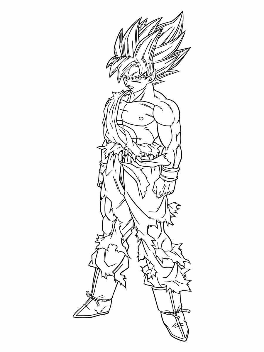 Goku coloring pages (40)