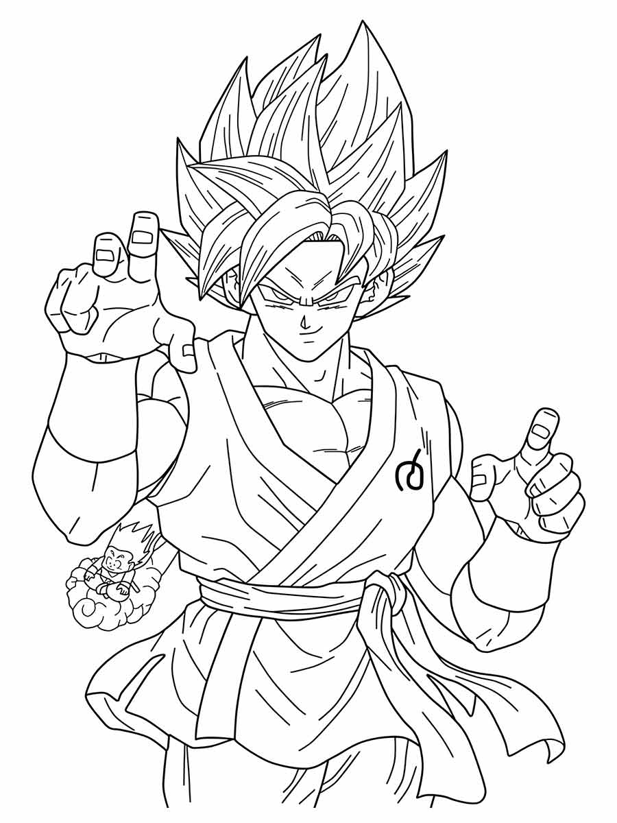 Goku coloring pages (42)