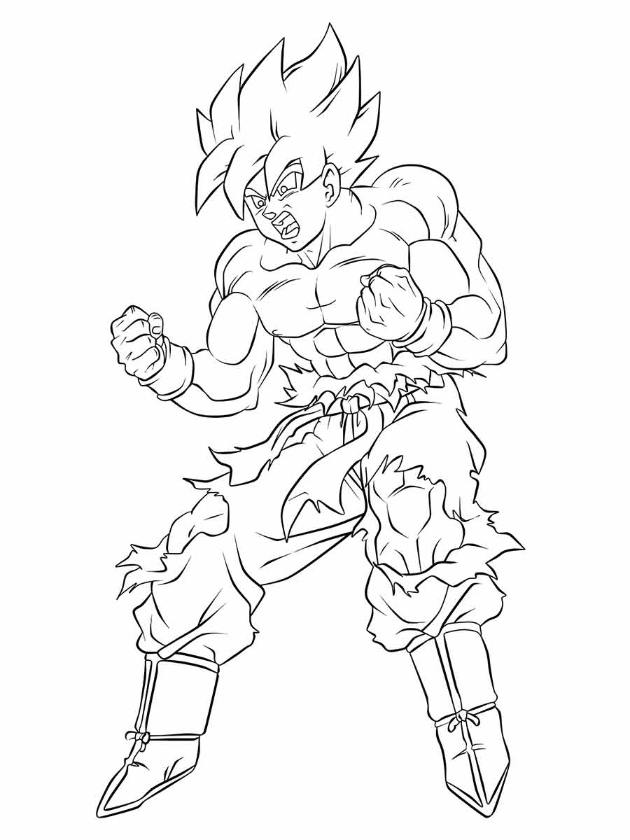 Goku coloring pages (47)