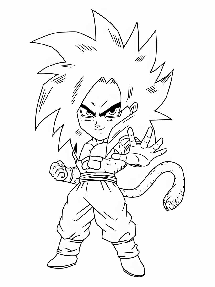 Goku coloring pages (5)