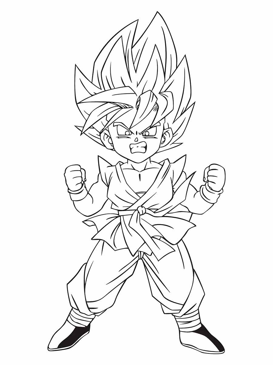 Goku coloring pages (6)