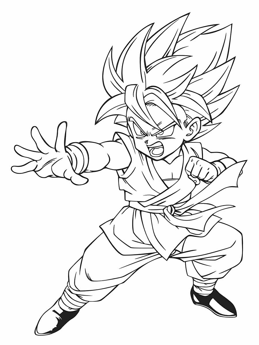 Goku coloring pages (7)