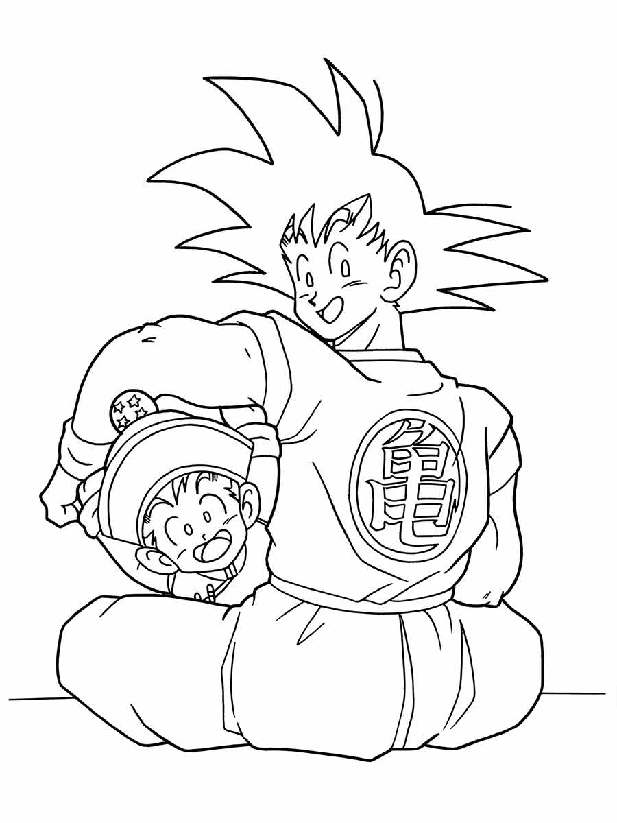 Goku coloring pages (8)