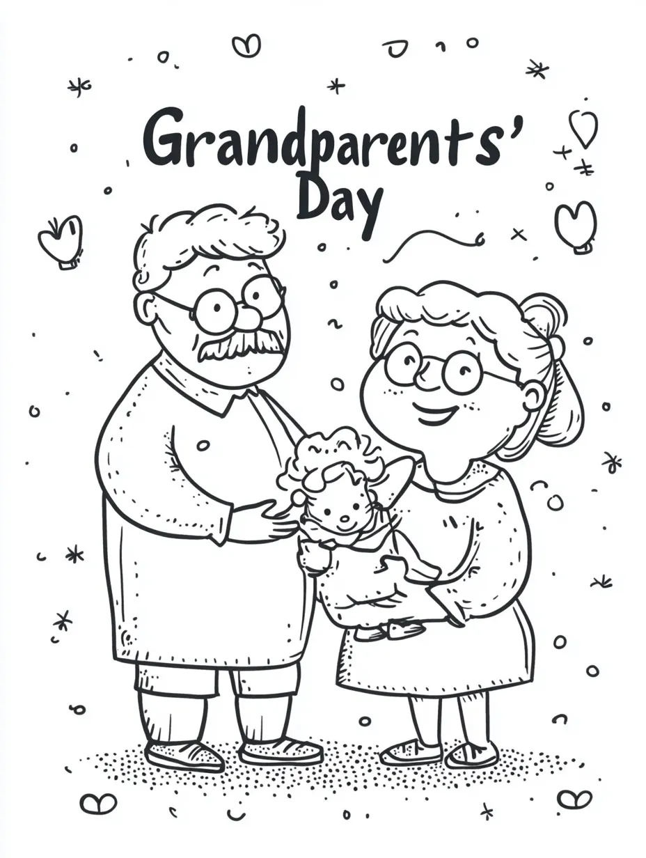 Grandparents Day coloring pages (6)