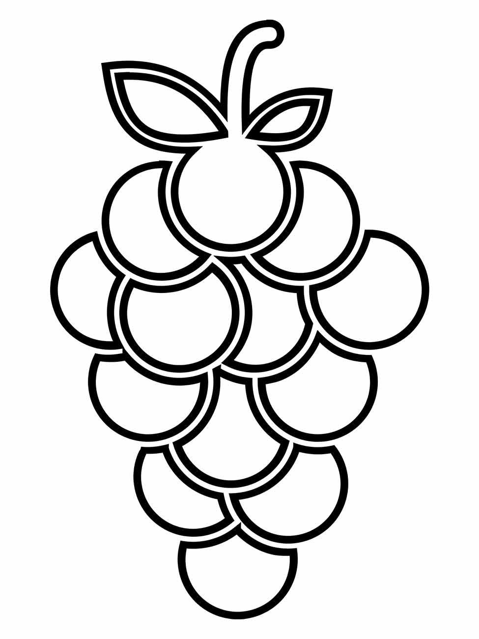 Grape coloring page (8)