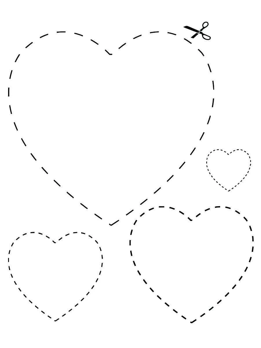 Heart coloring page (2)