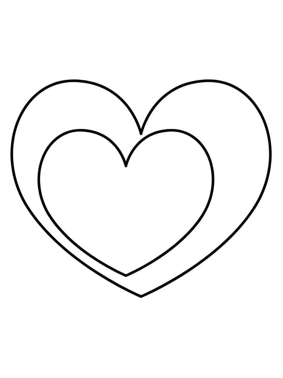 Heart coloring page (5)