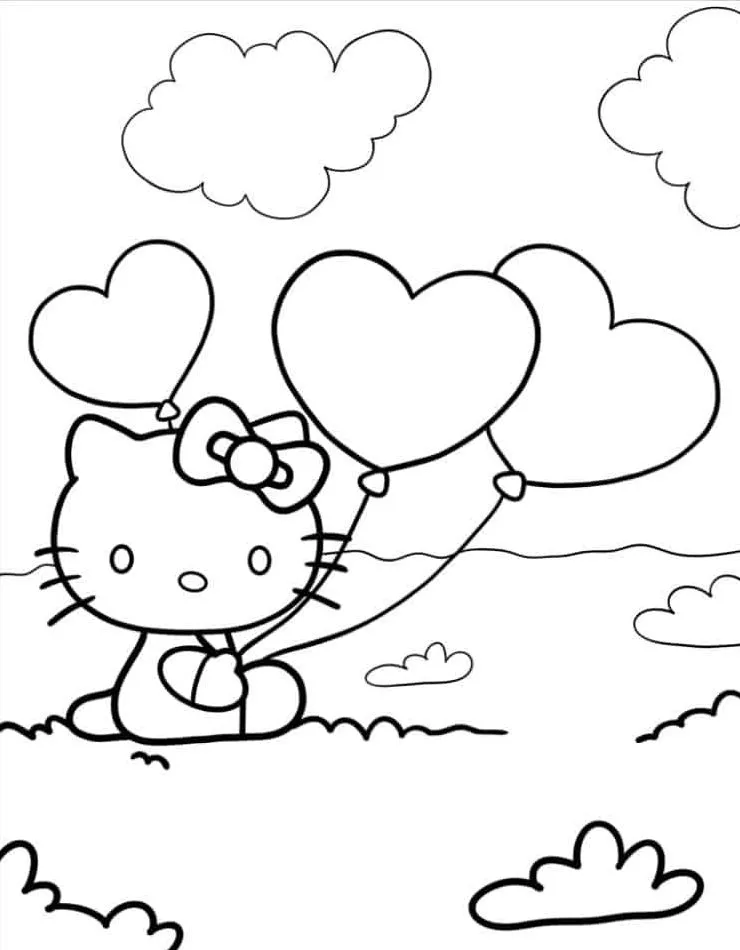 Hello Kitty Coloring Page (18)