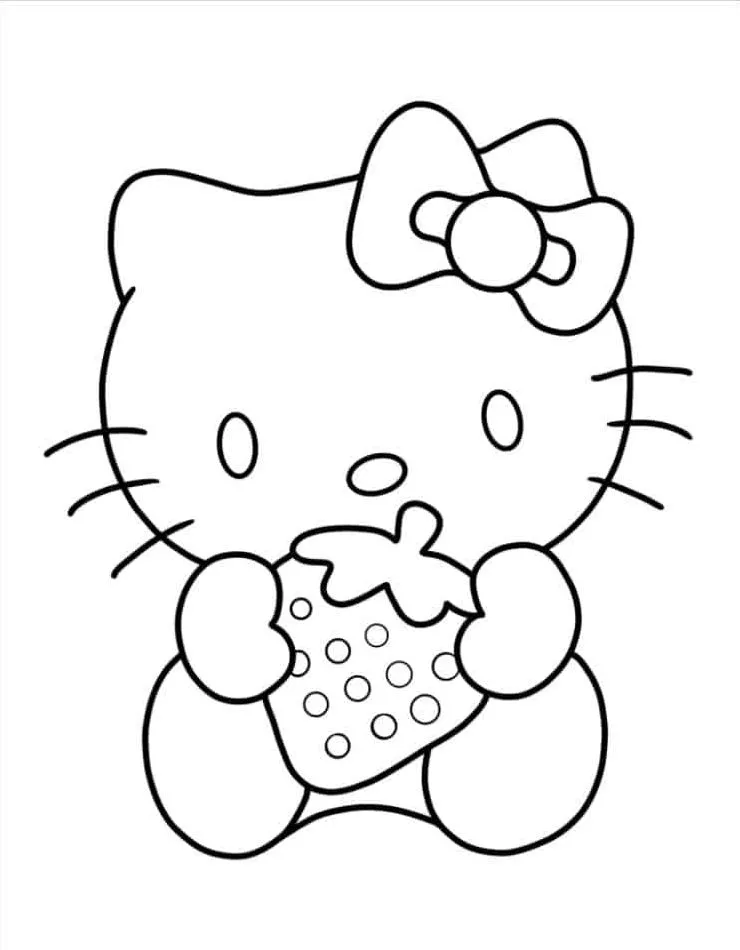 Hello Kitty Coloring Page (19)