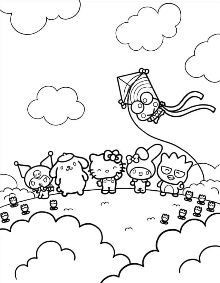 Hello Kitty Coloring Page (20)