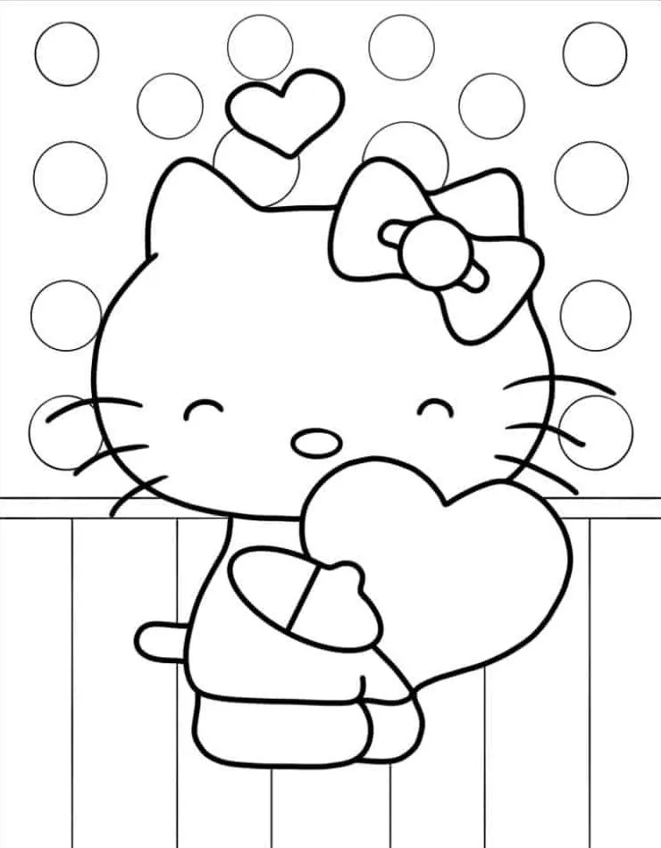 Hello Kitty Coloring Page (23)