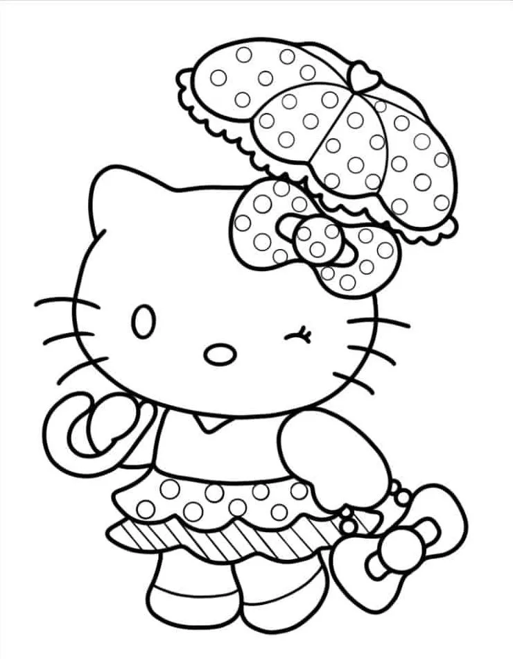 Hello Kitty Coloring Page (25)