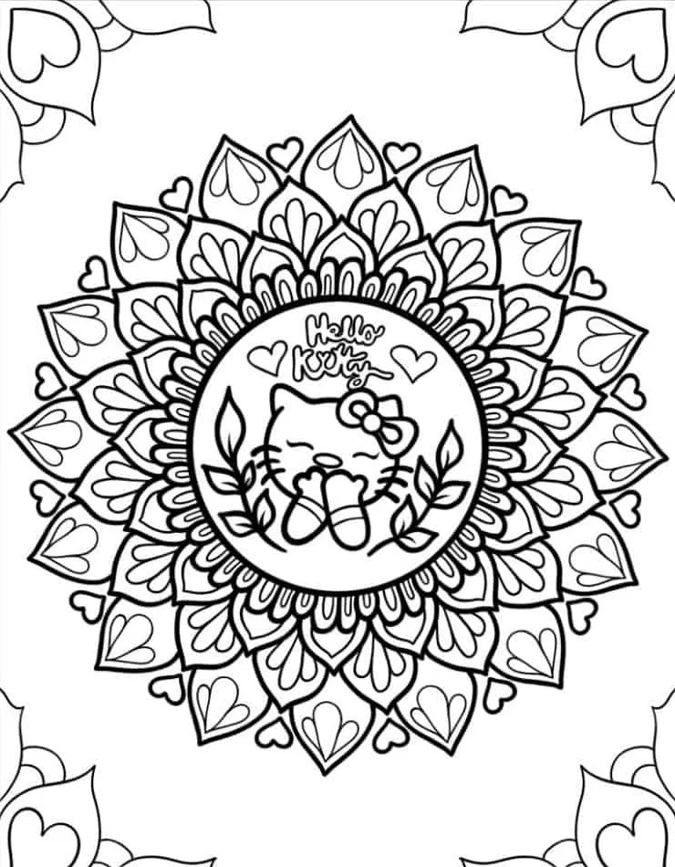 Hello Kitty Coloring Page (28)