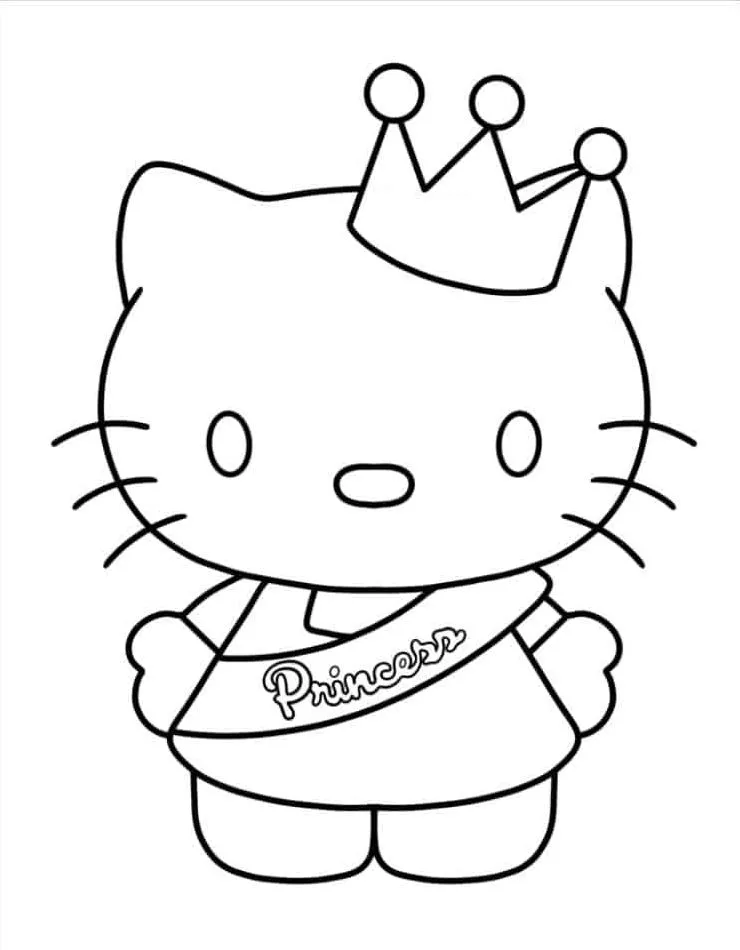 Hello Kitty Coloring Page (29)