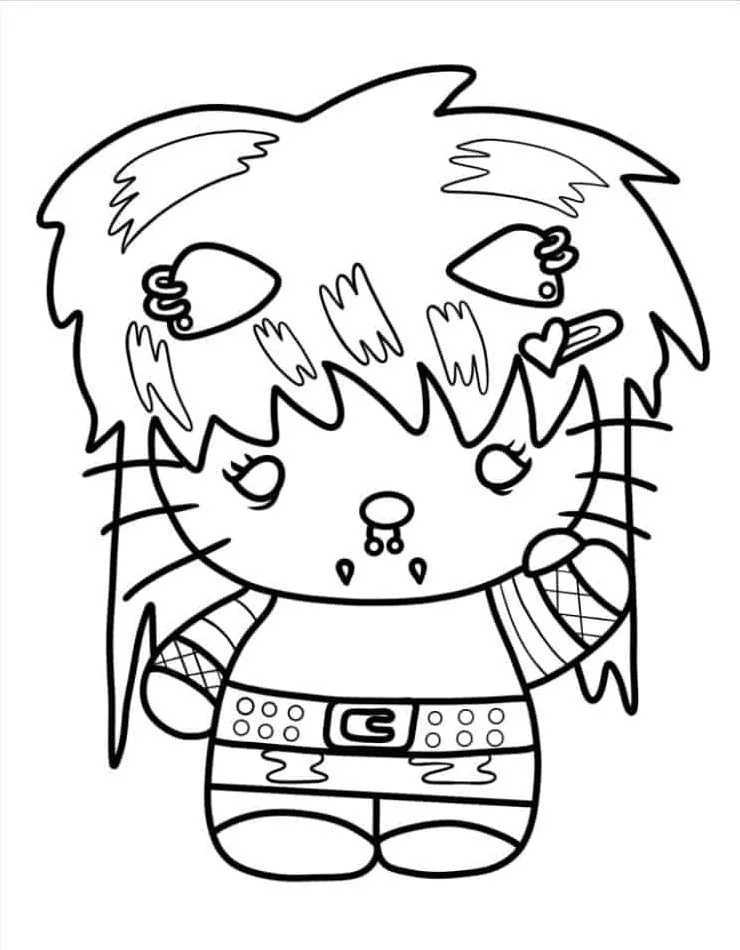 Hello Kitty Coloring Page (32)