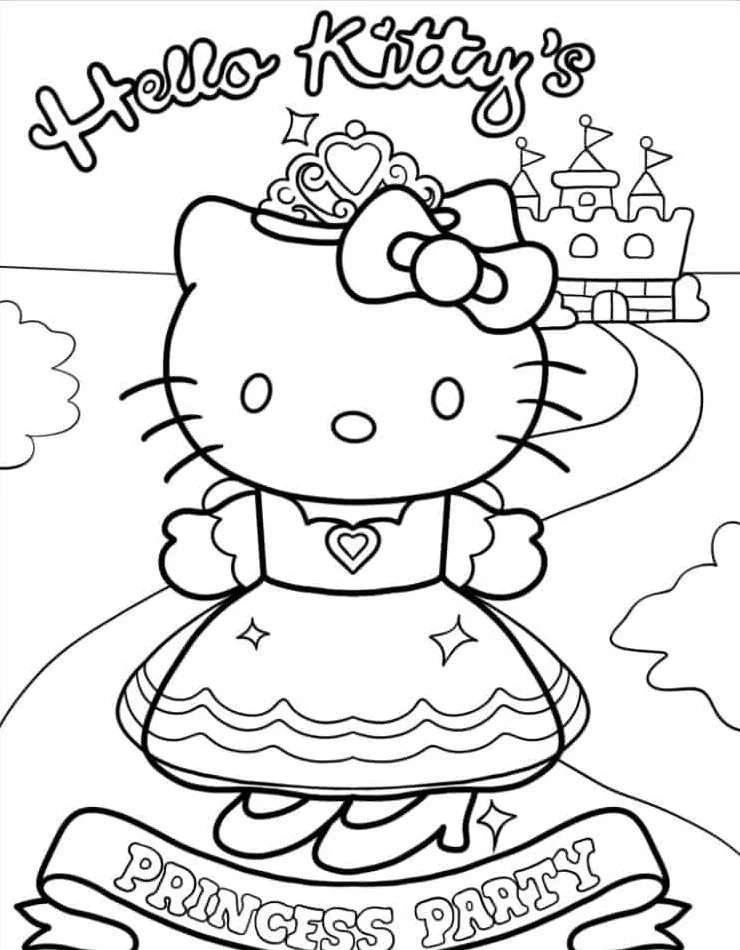 Hello Kitty Coloring Page (37)