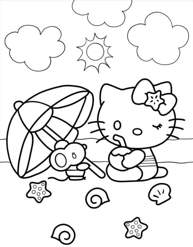 Hello Kitty Coloring Page (40)