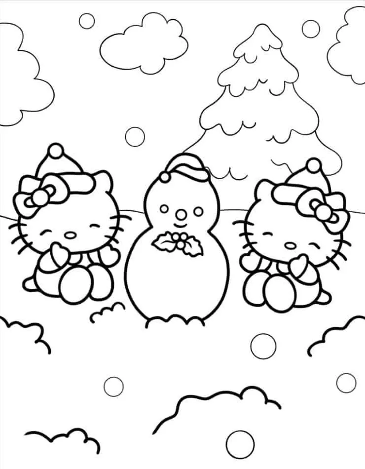 Hello Kitty Coloring Page (41)