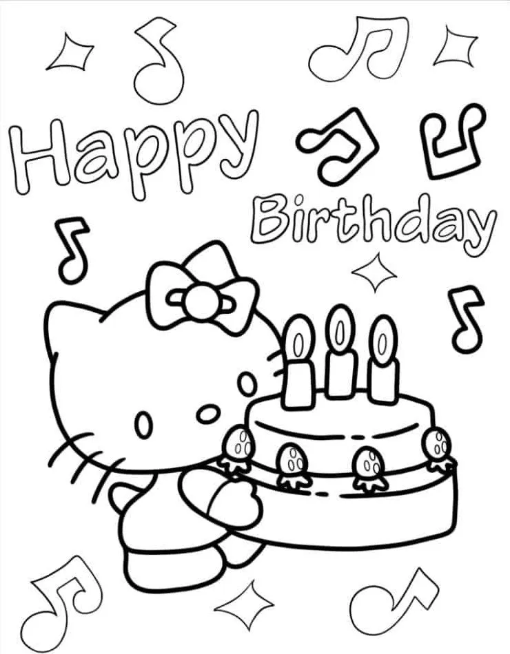 Hello Kitty Coloring Page (44)