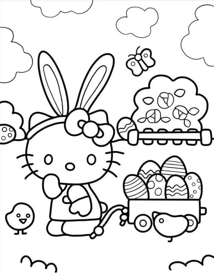 Hello Kitty Coloring Page (45)